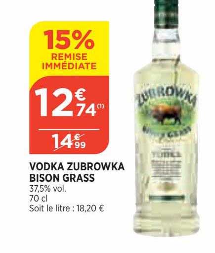 Vodka Zubrowka Bison Grass