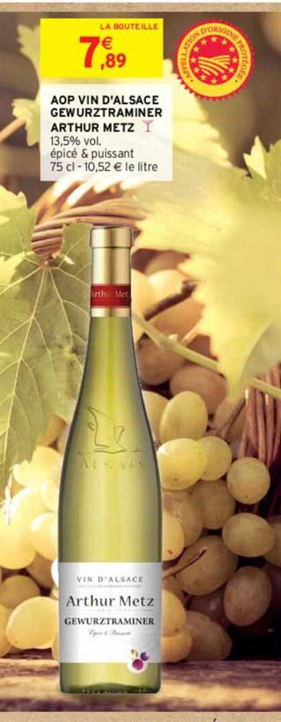 aop vin d'alsace gewurztraminer arthur metz