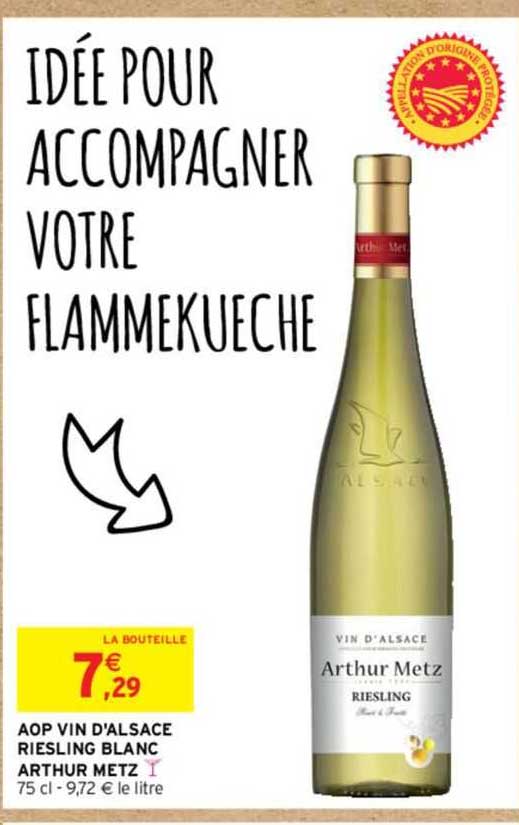 aop vin d'alsace riesling blanc arthur metz