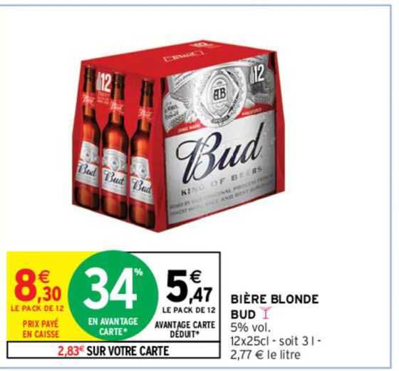 Bière Blonde Bud