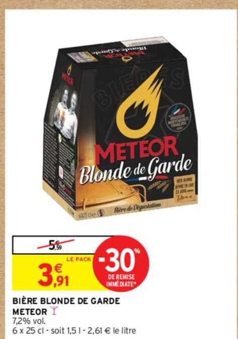 Bière Blonde De Garde Meteor