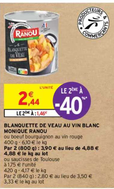 blanquette de veau au vin blanc monique ranou