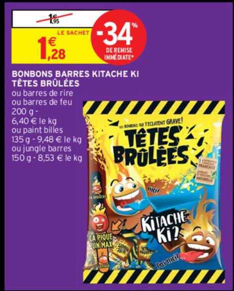 bonbons barres kitache ki têtes brûlées
