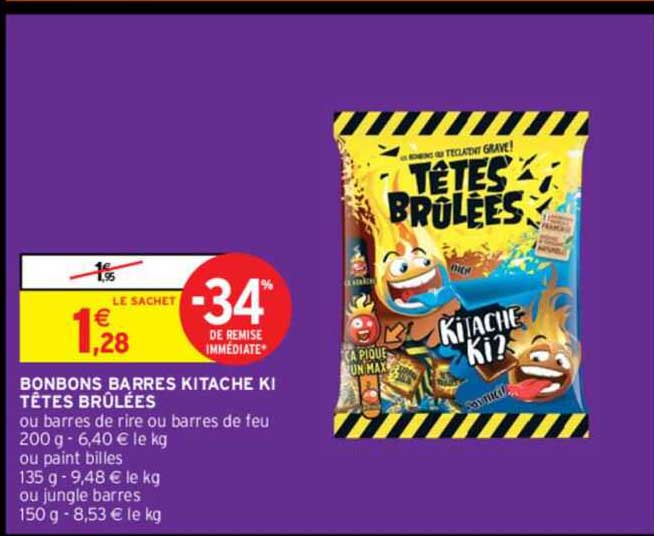 bonbons barres kitache ki têtes brûlées