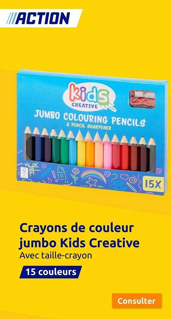Crayons De Couleur Jumbo Kids Créative