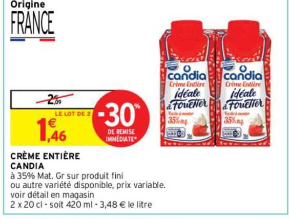 Crème Entière Candia