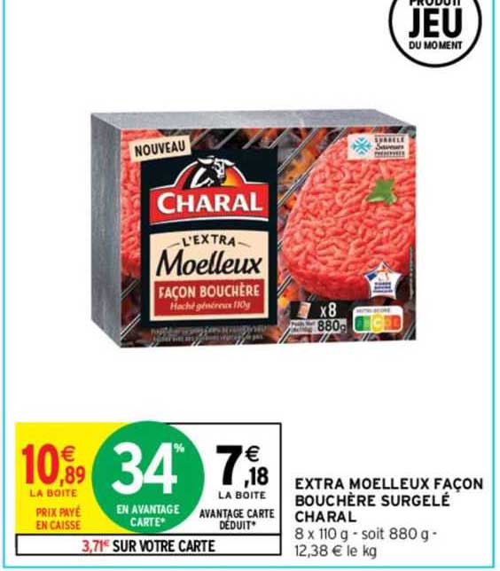 extra moelleux façon bouchère surgelé charal