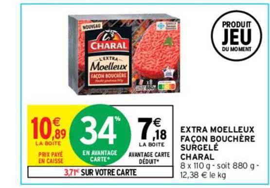 extra moelleux façon bouchère surgelé charal