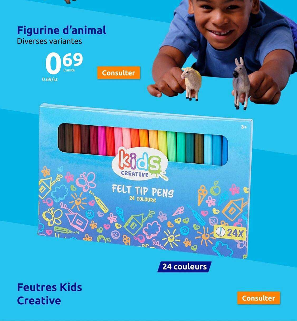 figurine d'animal, feutres kids créative