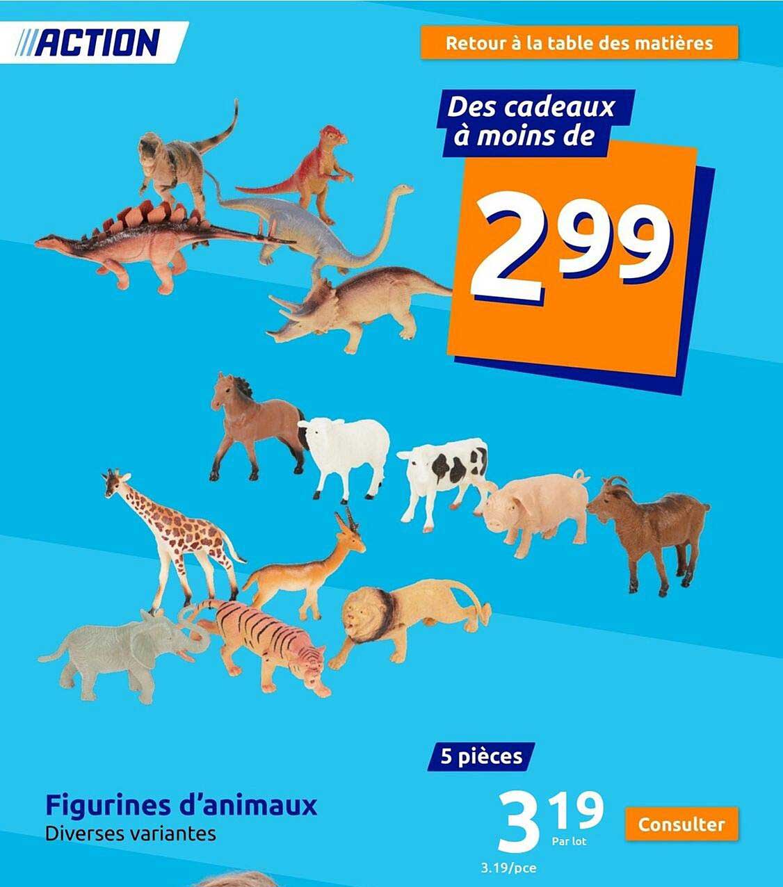 figurines d'animaux