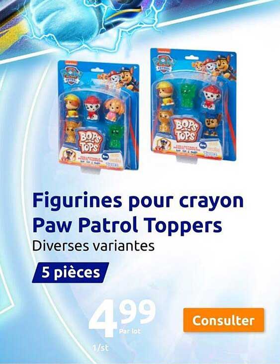 figurines pour crayon paw patrol toppers