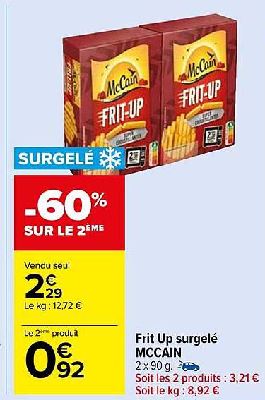 frit up surgelé mc cain