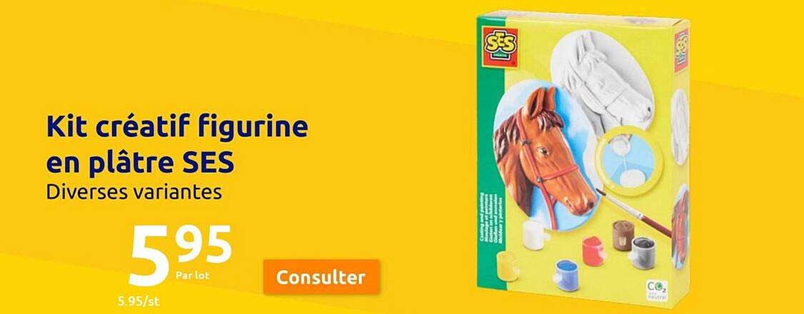 kit créatif figurine en plâtre ses