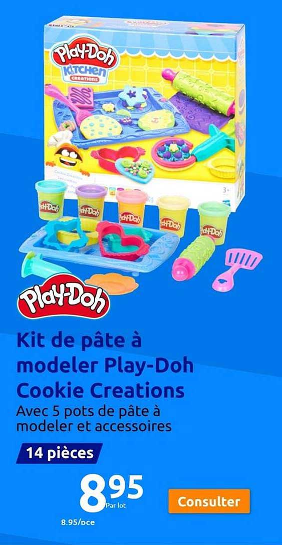 kit de pâte à modeler play-doh cookie créations