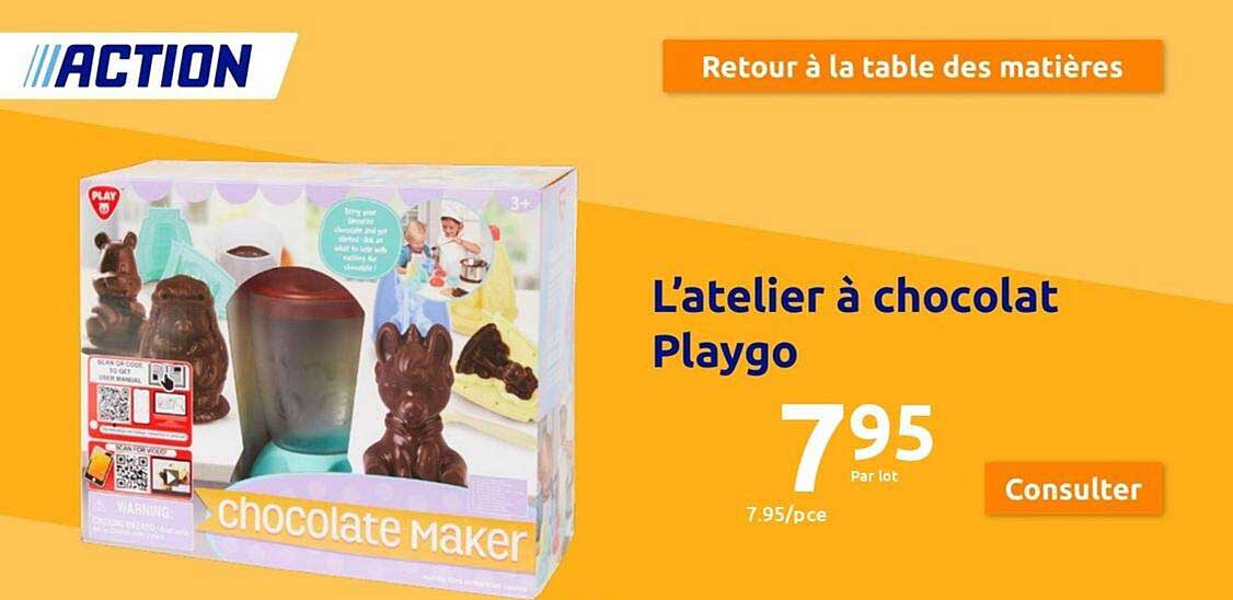 L'atelier à Chocolat Playgo