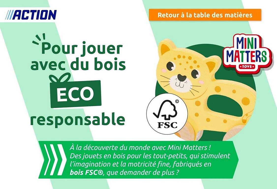 la table des matières