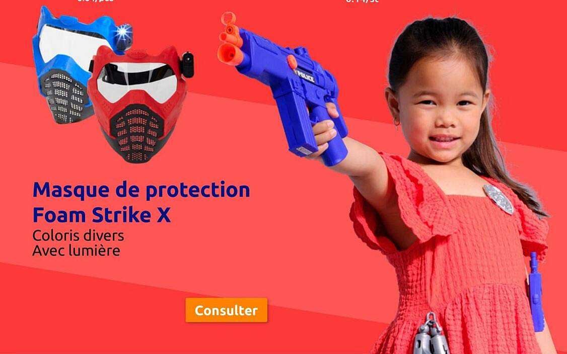 masque de protection foam strike x