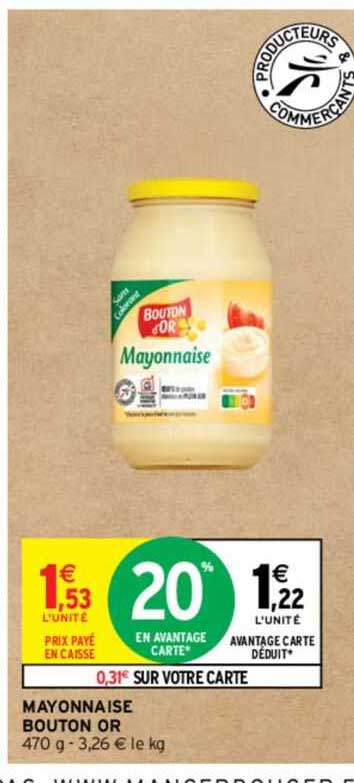 Mayonnaise Bouton Or