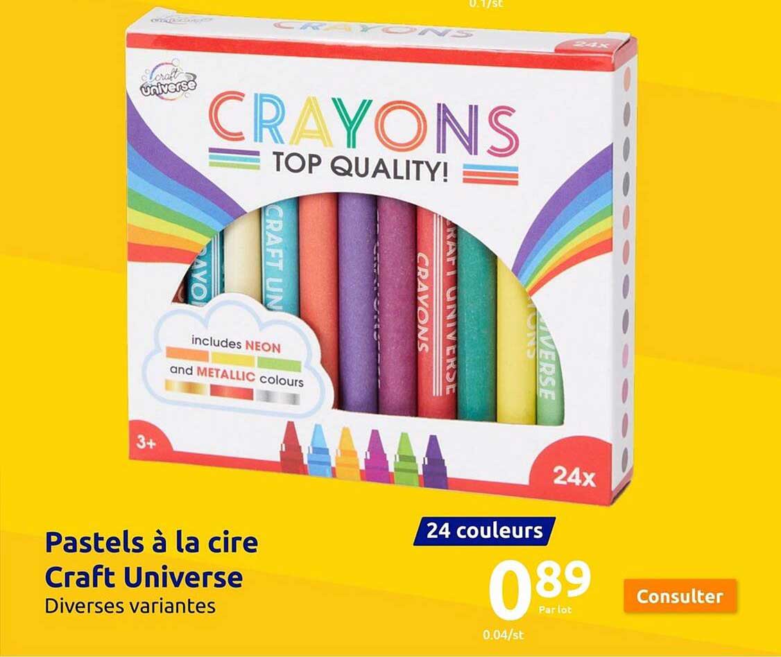 pastels à la cire craft universe