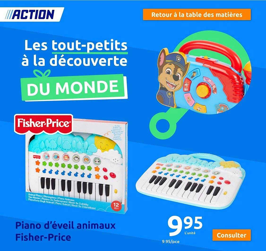 piano d'éveil animaux fisher-price