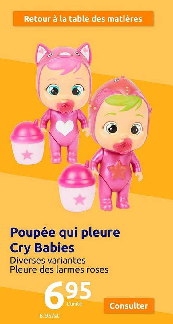 poupée qui pleure cry babies