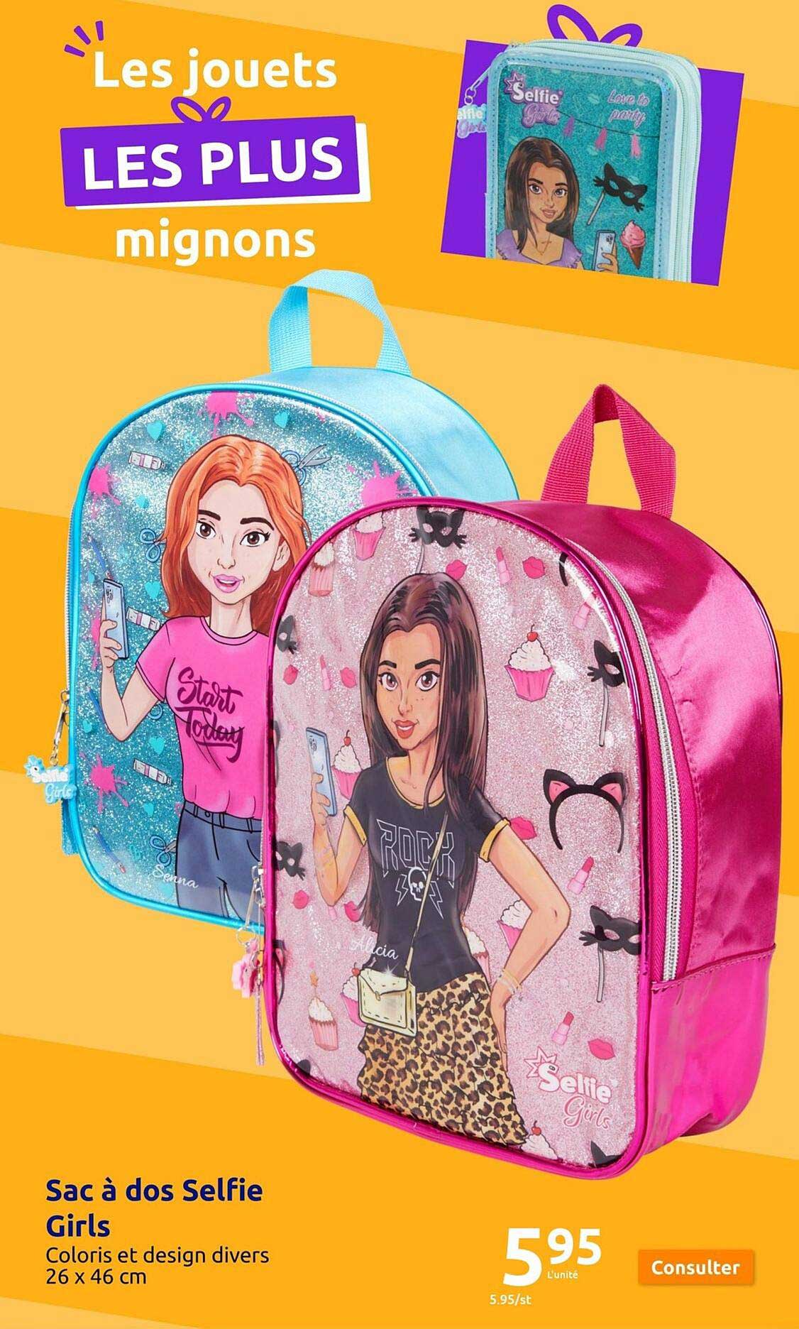 sac à dos selfie girls