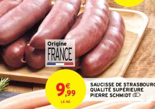saucisse de strasbourg qualité supérieure pierre schmidt
