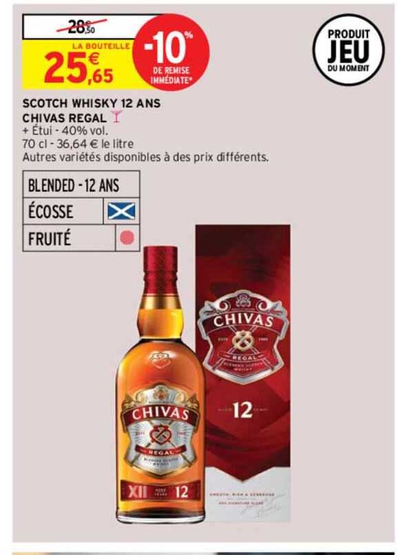scotch whisky 12 ans chivas régal