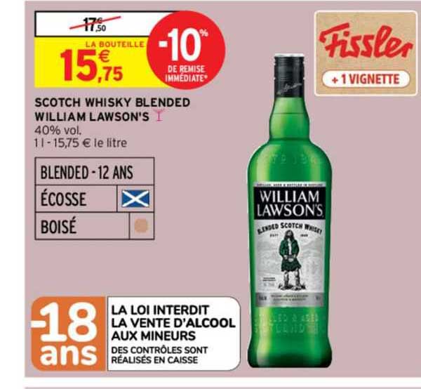 scotch whisky blended william lawson's