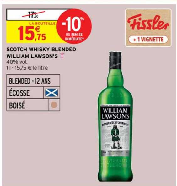 scotch whisky blended william lawson's