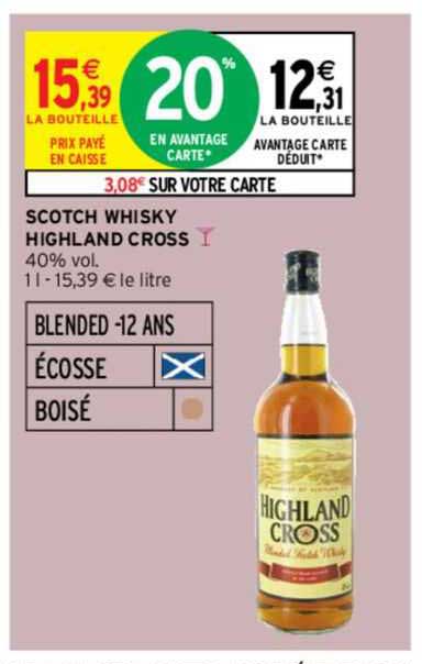 scotch whisky highland cross
