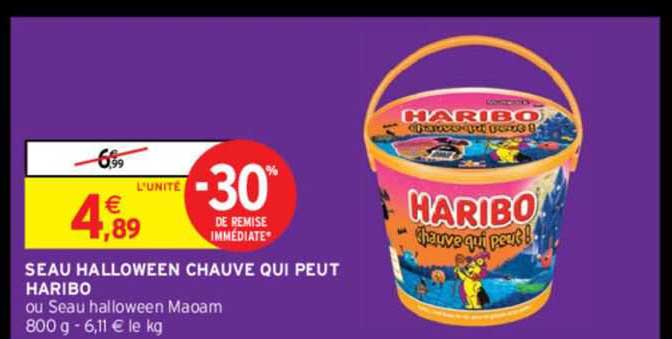seau halloween chauve qui peut haribo