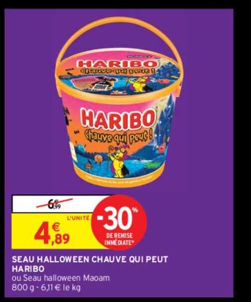 seau halloween chauve qui peut haribo