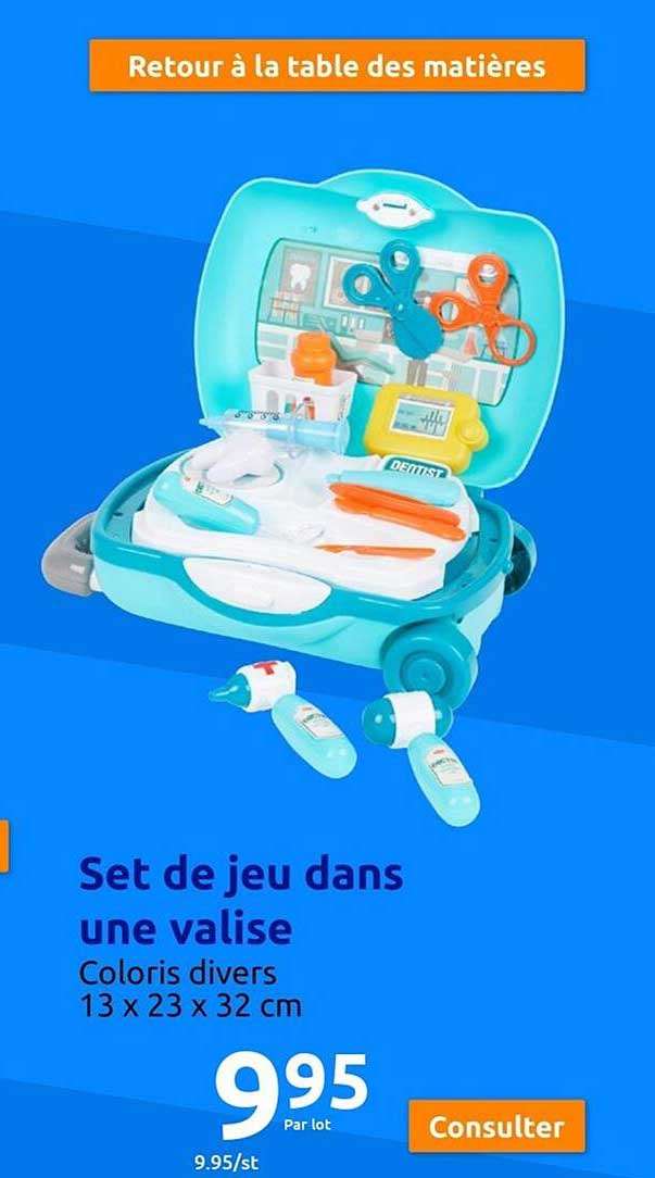 set de jeu dans une valise
