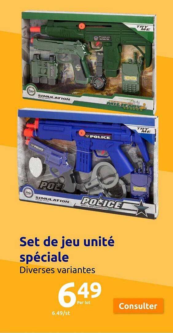 set de jeu unité spéciale
