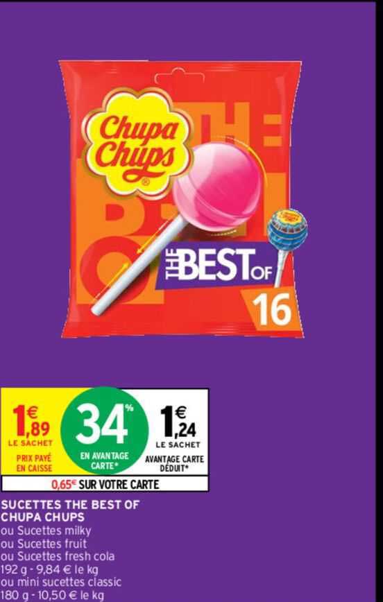 sucettes the best of chupa chups