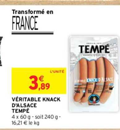 Véritable Knack D'alsace Tempé