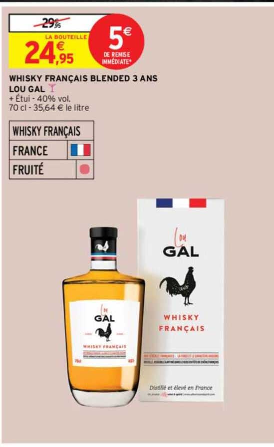 whisky français blended 3 ans lou gal