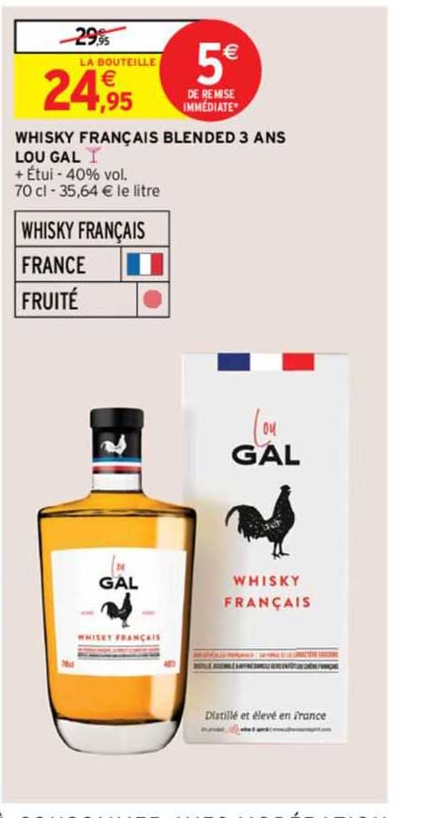 whisky français blended 3 ans lou gal
