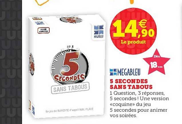 5 secondes sans tabous megableu