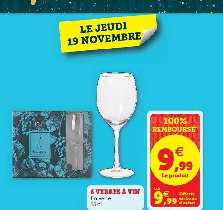 6 Verres à Vin