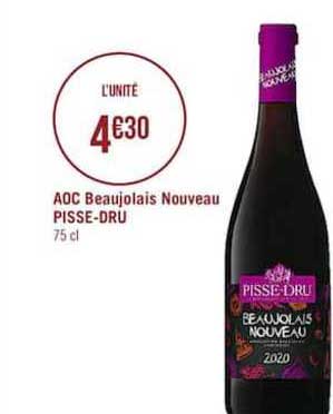 aoc beaujolais nouveau pisse-dru
