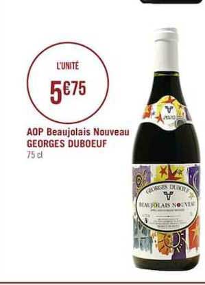 aop beaujolais nouveau georges duboeuf