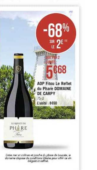 aop fitou le reflet du phare domaine de carpy