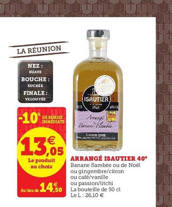 Arrangé Isautier 40°