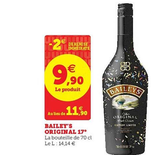 bailey's original 17°