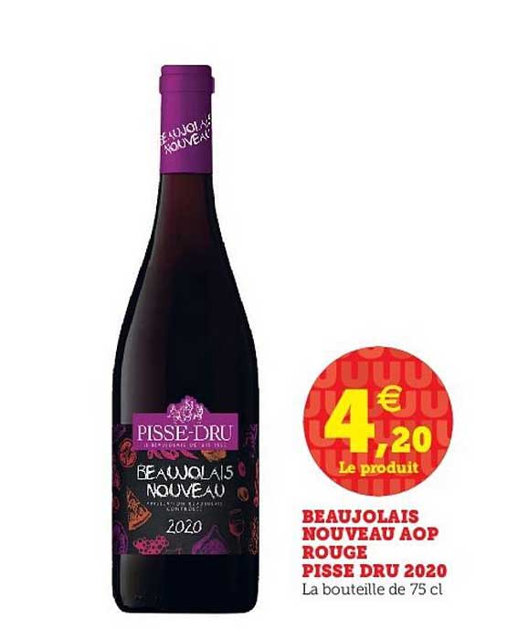 beaujolais nouveau aop rouge pisse dru 2020