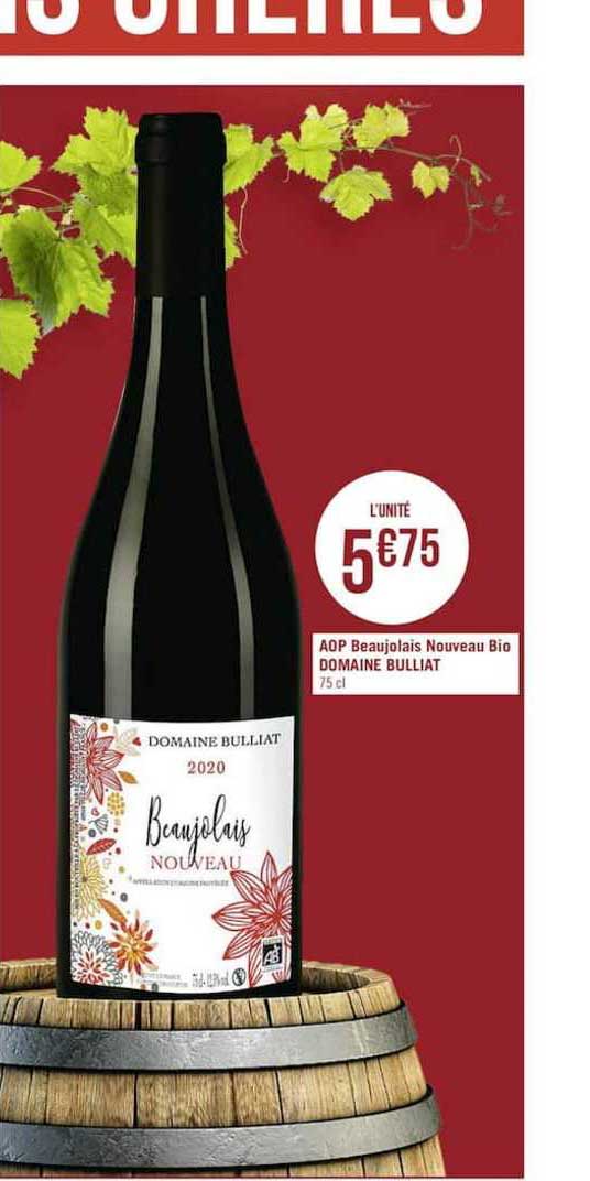 beaujolais nouveau bio domaine bulliat