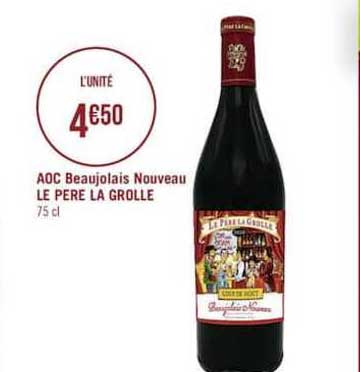 beaujolais nouveau le père la grolle
