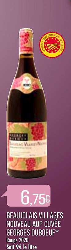 beaujolais villages nouveau aop cuvée georges dubeouf